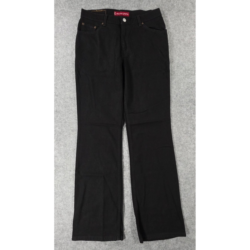 Vintage Levi's 517 Slim Fit Bootcut Jeans Women's Black 31x32 Y2K Clean 01/02